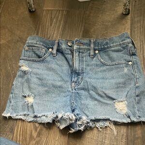 Madewell Distressed Denim Shorts